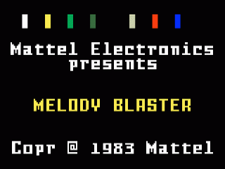Melody Blaster title screen for Intellivision